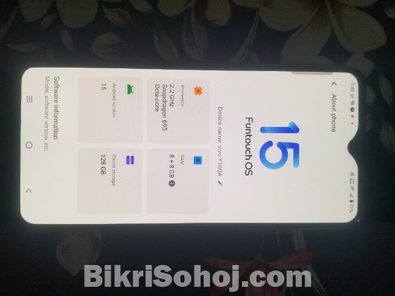 Vivo y100a 5g  8/128GB